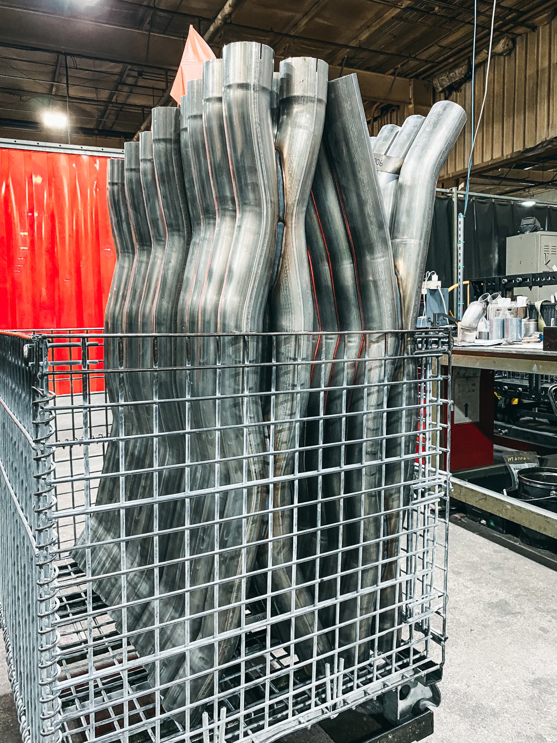 Mandrel-bent stainless exhaust pipes for aftermarket performance kits